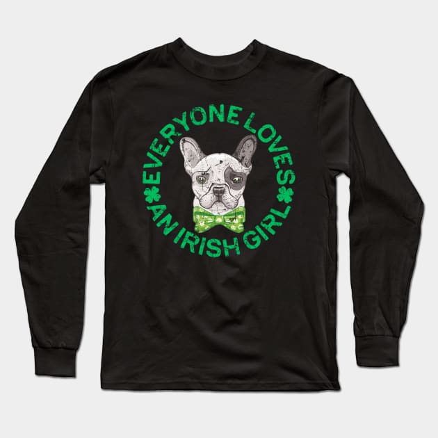 Funny Bulldog lover for irish - saint patrick best gift Long Sleeve T-Shirt by cedricchungerxc